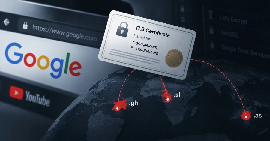 Penyerang Merampok Registri .gh, .sl, dan .as untuk Mendapatkan Sertifikat Google Domains
