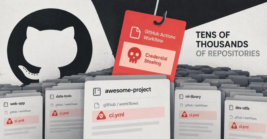 Serangan Pencurian Kredensial melalui Workflow GitHub Actions Menyerang Ribuan Repository